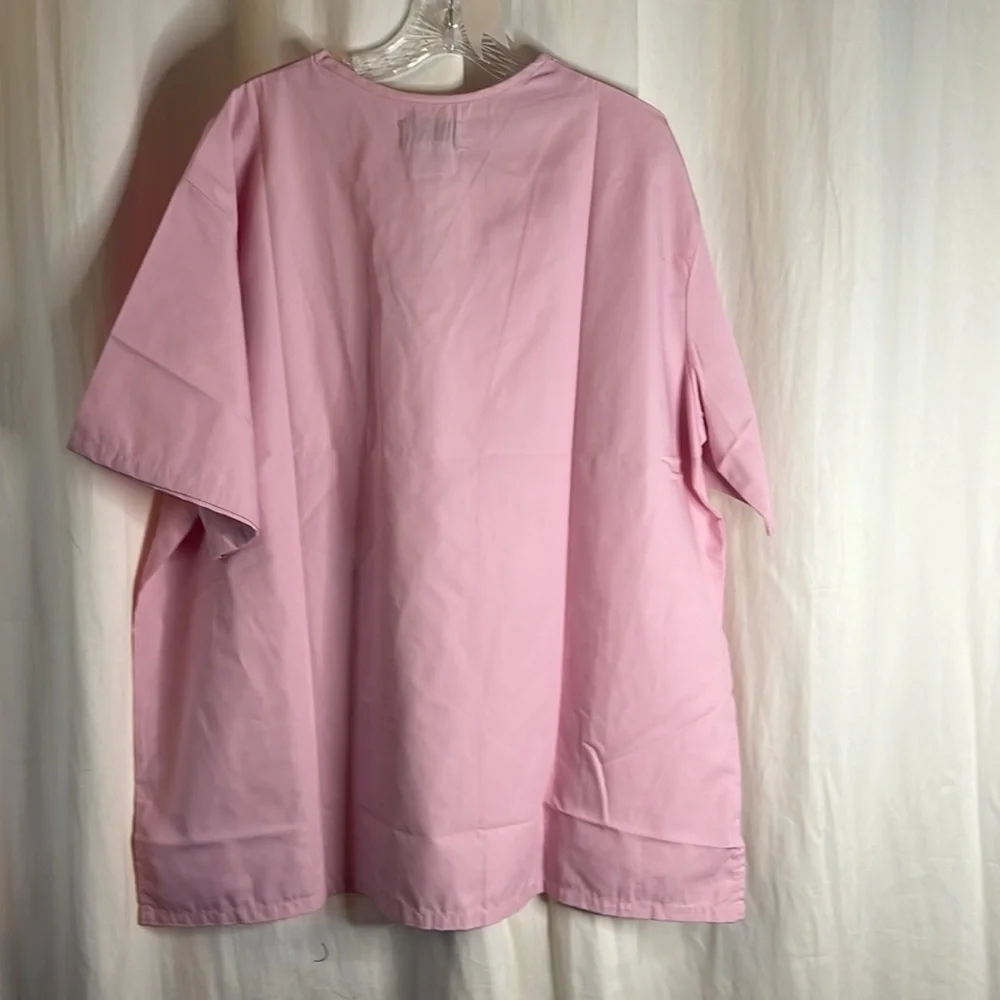 Women's Pink V-Neck Medical Scrub Set
